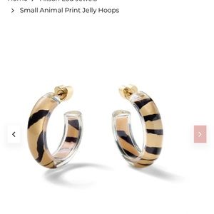 Alison Lou Small Animal Print Jelly Hoops